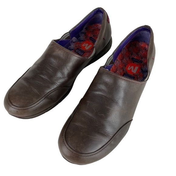 Merrell Leather Loafers Clogs Slip On Comfort Shoes Brown Expresso Women’s US 9 - Picture 2 of 11